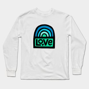 Love Rainbow (green) Long Sleeve T-Shirt